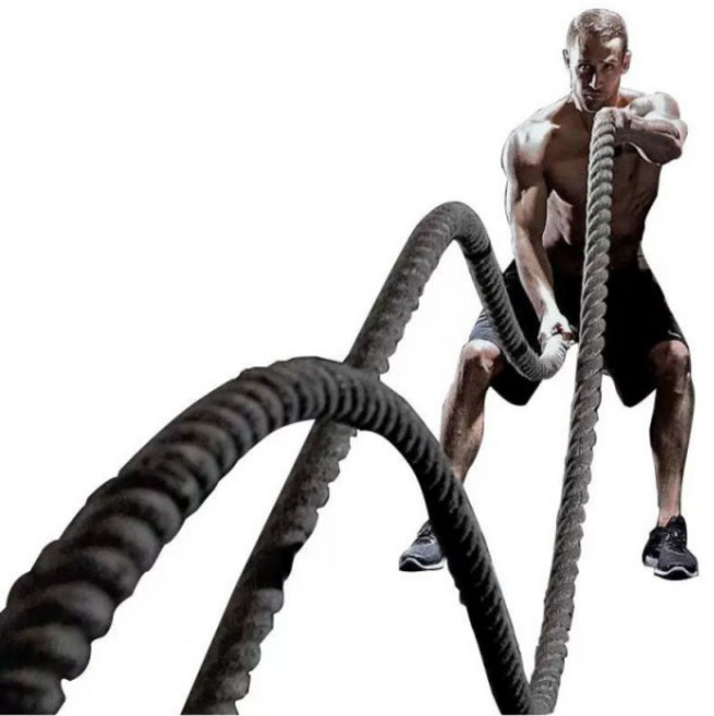 크로스핏 헬스 훈련용 50mm 15m 배틀로프 홈짐 강력 피트니스, 50mm-12m 전체 내구성