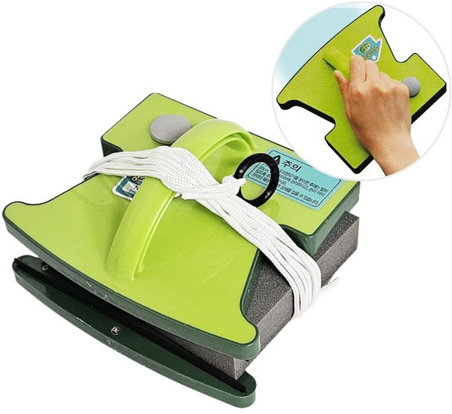 삼정 양면 자석 유리창닦이 베란다 유리닦이 유리 창문 청소, 1개, 상세페이지 참조