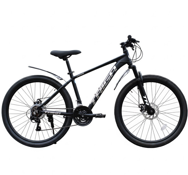 아메리칸이글 트리가 26인치 MTB자전거 입문용 초등학생/성인 시마노 21단 완조립, 1개, 168cm, 맷블랙/크롬