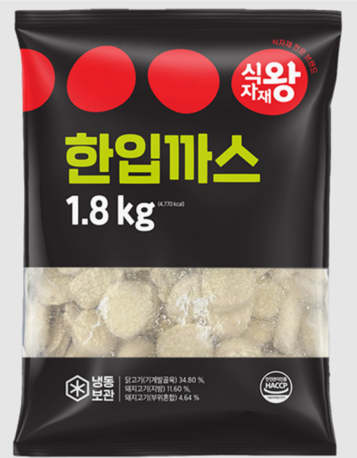 식자재왕 한입돈까스, 1개, 1.8kg