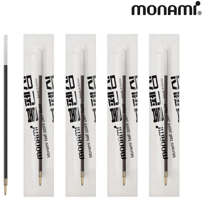 모나미 153 볼펜 0.7mm, 0.7 리필 블랙, 24개