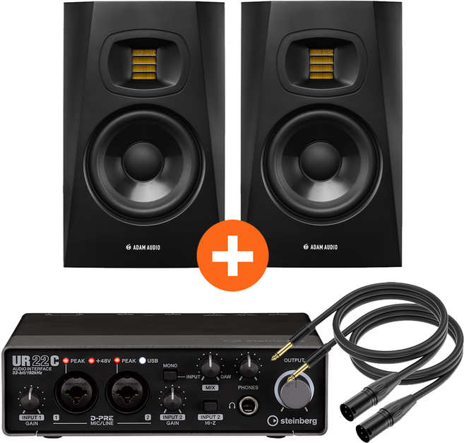 스테인버그 UR22C x 아담 T5V 스피커 패키지