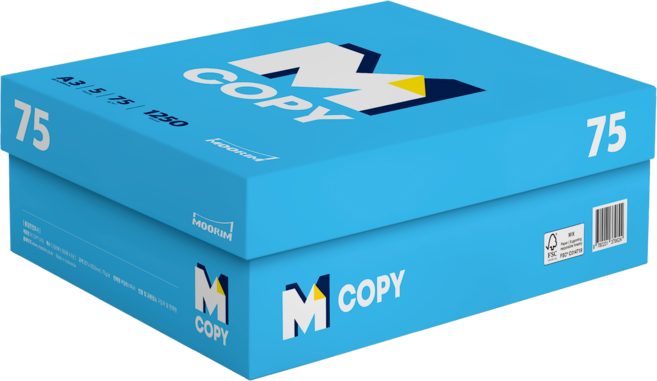 엠카피 복사용지 75g, A3, 1250매