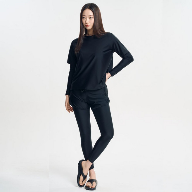 써프리 루즈핏 커플 래쉬가드 빅사이즈 체형커버 수영복 남성 3종 여성 5종세트