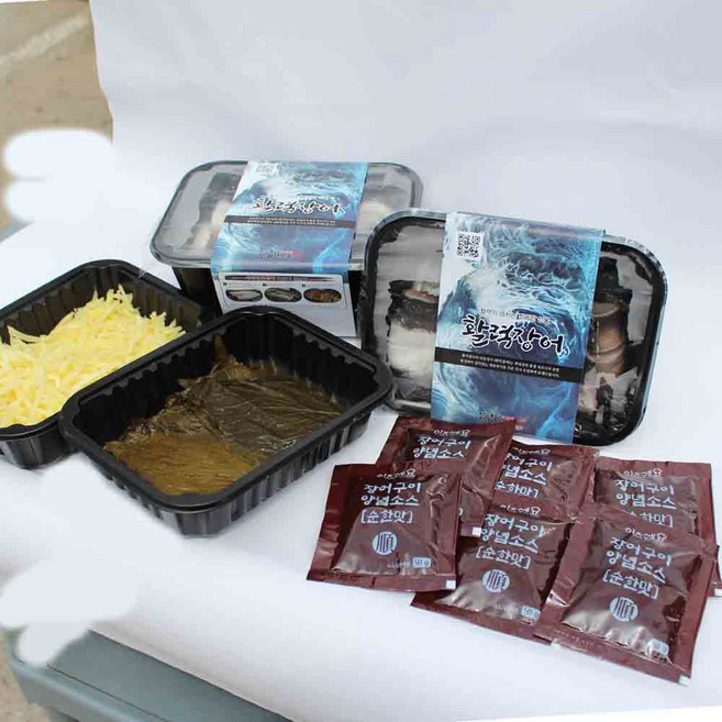 가을 감사 선물세트 민물장어3kg+생강채+장어소스+절임깻잎 손질 초벌 (손질후 무게 상세페이지 참조), 1개