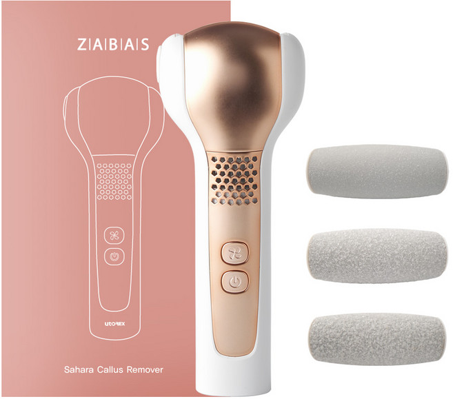 ZABAS 발각질제거기, UTF-10G, 로즈골드