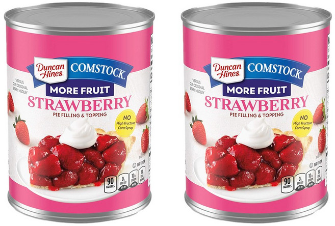 던컨하인즈 콤스톡 딸기콩포트 파이필링 토핑 More Fruit Strawberry 21oz(595g) 2개, 595g