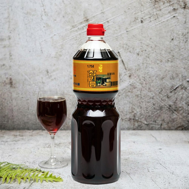 통참깨 100% 참기름 대용량 업소용, 1개, 1.75L
