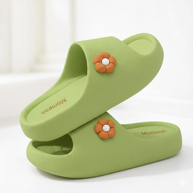 맘에온 임산부 여성 발볼 넓은 슬리퍼 3cm 쿠션 실내화 푹신한 거실화 산후조리용 조리원
