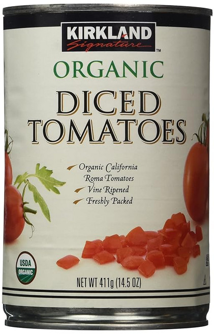 KIRKLAND (카크랜드) 시그니처 유기농 다이스트 토마토 411g×8캔, 411g, 8개