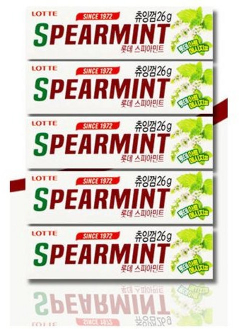 롯데제과 스피아민트 껌, 26g, 35개