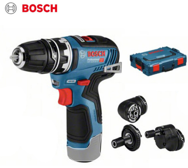 보쉬 GSR 10.8V 35 FC 충전 멀티드릴 본체, 2 본체+케이스+4종 어댑터, 1개