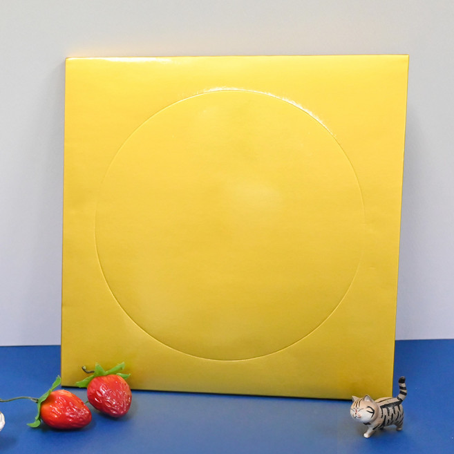 생크림 떡 케이크 하판 사각 케익 받침 유광 금색 3호, 50개