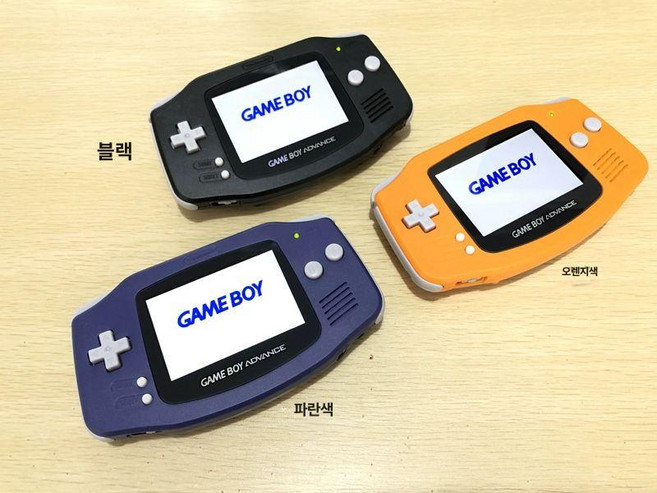 GBA 게임보이어드밴스 백라이트버전 록맨 일본어 버전 패키지, 일본 버전, 패키지 2, IPS블루블랙오렌지