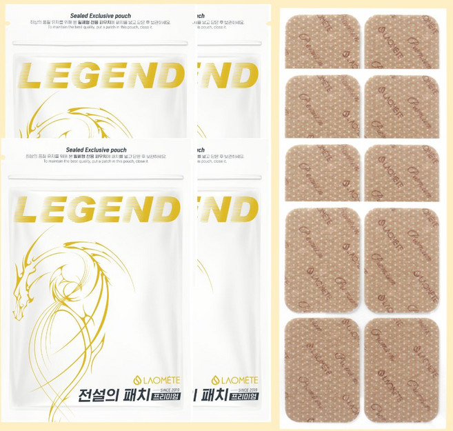 라오메뜨 전설의 패치 프리미엄 준대형 40매 / 4개, 40개입