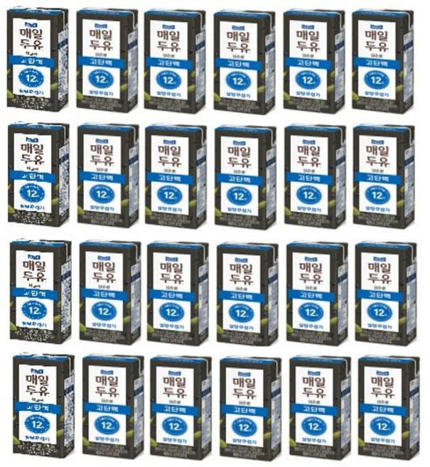 매일 매일두유 고단백 검은콩 190ml 24개 24개, 120개