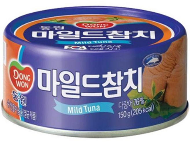 동원 마일드 참치, 150g, 7개