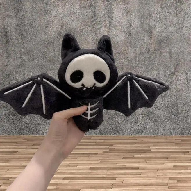 귀여운 플러시 박쥐 키체인 만화 인형 가방 펜던트 백팩 장식 할로윈 선물, 1개, 색상: 1. 1pcs