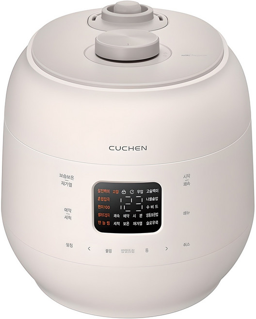 쿠첸 더 핏 듀얼 프레셔 전기압력밥솥 10인용, CRS-FWK1040I, IVORY