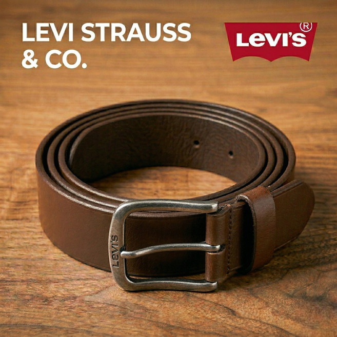 리바이스 남성 클래식 소가죽 Belt Kobly파우치