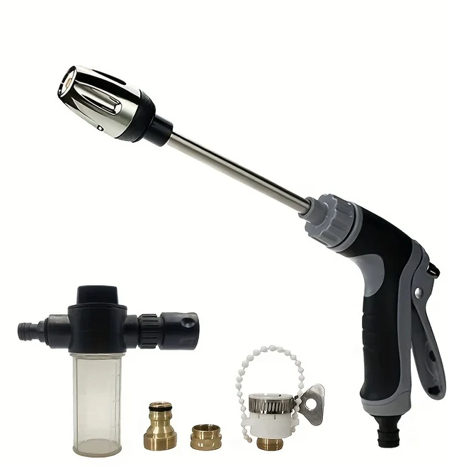 고압 장극 세차 물총 가정용 도구 금속 코팅 원예, 01 B