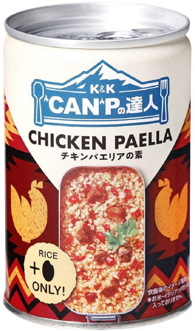 캠프의 달인 빠에야 육수 통조림 치킨 빠에야, 270g, 1개