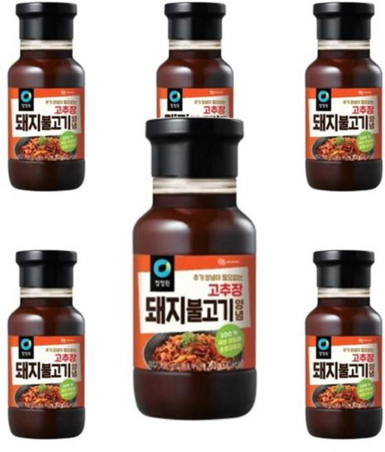 정원 청정원 고추장 돼지불고기 양념 280g 6개