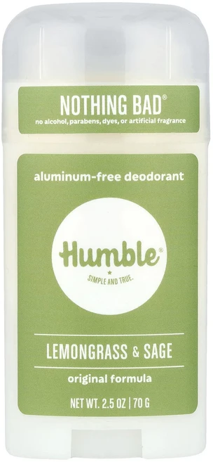 Humble Brands 알루미늄 무함유 데오드란트 레몬그라스 및 세이지 70g(2.5oz), HumbleBrands알루미늄무함유데오드란트레몬그라스및, 70g, 1개 - 쿠팡