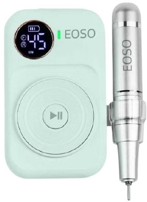 EOSO 便攜式磨甲機Q1 45000轉高速 10小時續航 低噪音低震動, 綠色, 1件