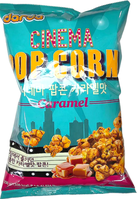 [대용량과자]제이앤이 시네마팝콘 카라멜맛, 200g, 8개