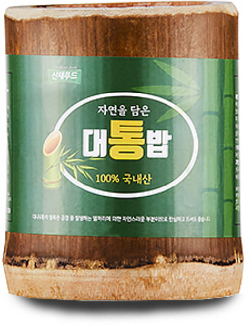 [산채푸드] 100% 국내산 대나무통을 사용하는 수제 대나무통밥, 210g, 4개, 4개