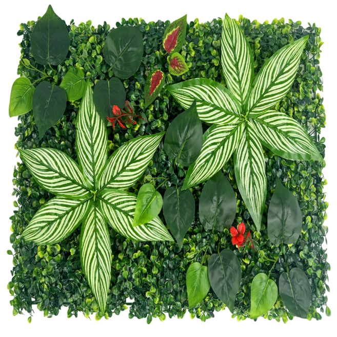 플랜트월 그린월 벽장식 인조식물 디자인, 1개, 트로피컬리프