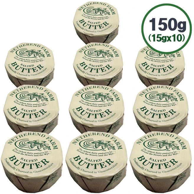 네더랜드 팜 영국 프리미엄 가염버터, 10개, 15g - 쿠팡