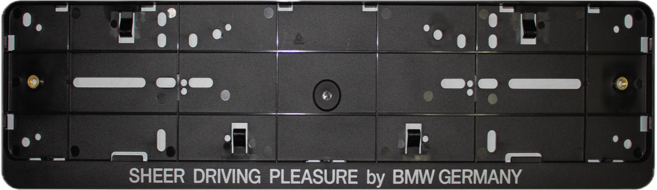 BMW 번호판 플레이트 가드 (천공/비천공 겸용), 비천공형 플레이트 가드, 전면 장착, 1개