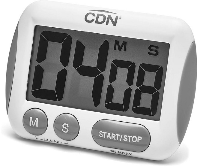 주방 타이머 CDN 엑스트라 디지트 시끄러운 라지 완벽 배치 TM15 자석 단위 베이킹에 100분 스탠드 단위 상하 장착 디지트 알람, 1