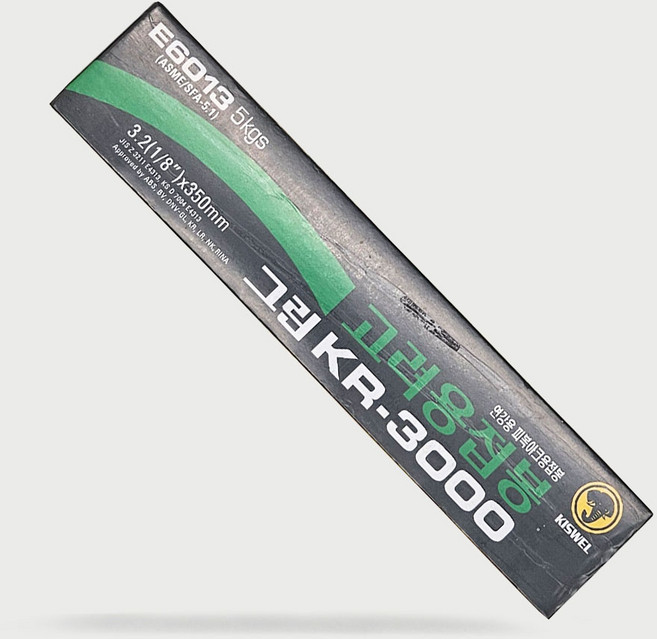 KISWEL 아크 용접봉 그린 3.2mm 5kg, KR-3000, 1개