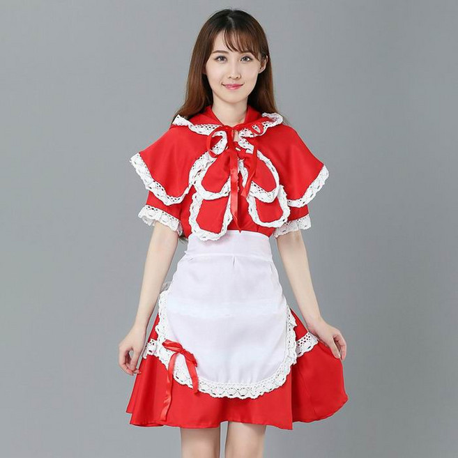 派對 表演 動漫服 小紅帽 lol 女僕裝 萬聖節 聖誕節 舞會 角色扮演 服飾