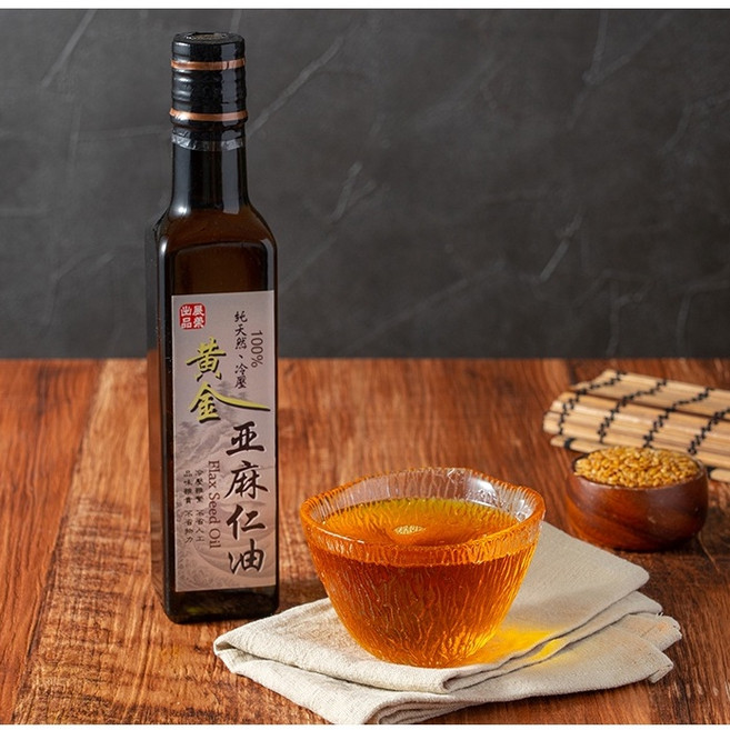 展榮商號 純亞麻仁油 冷壓初榨, 1個, 冷壓初榨黃金亞麻仁油- 250ml