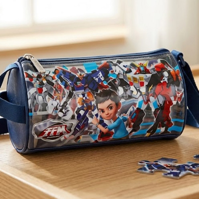 헬로카봇 에이스 펜타스톰 가디언스 원통 캐릭터 아동용 원통 크로스백