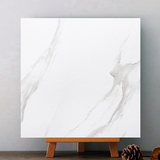 Fowod 800X800mm PVC붙이는 데코타일 접착식 정사각 장판 셀프시공 대리석 모방 바닥 스티커, 24개, ZZDBE05