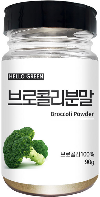 헬로우그린 브로콜리 분말 (통), 1개, 90g