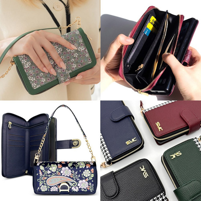 갤럭시와이드7 고급 가죽 지갑형 다이어리 케이스 SM-M156 지폐 카드 동전 수납 지퍼형