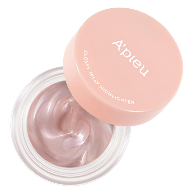 어퓨 과즙팡 글로시 젤리 하이라이터 3.8g, 핑크쉘, 1개