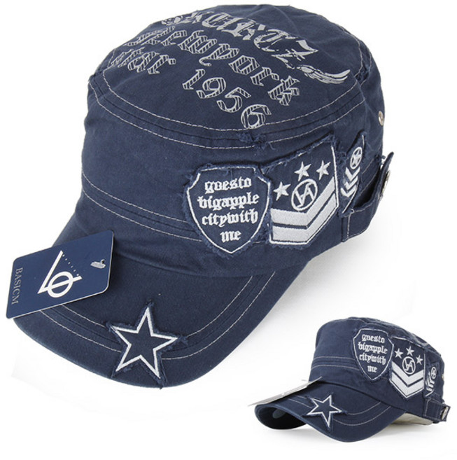 베이직엠 밀리터리모 남성 여성 군모 챙 스타 헤드나염