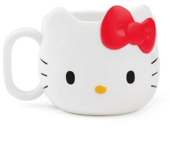 헬로키티 페이스머그, 레드, 1개 - 쿠팡