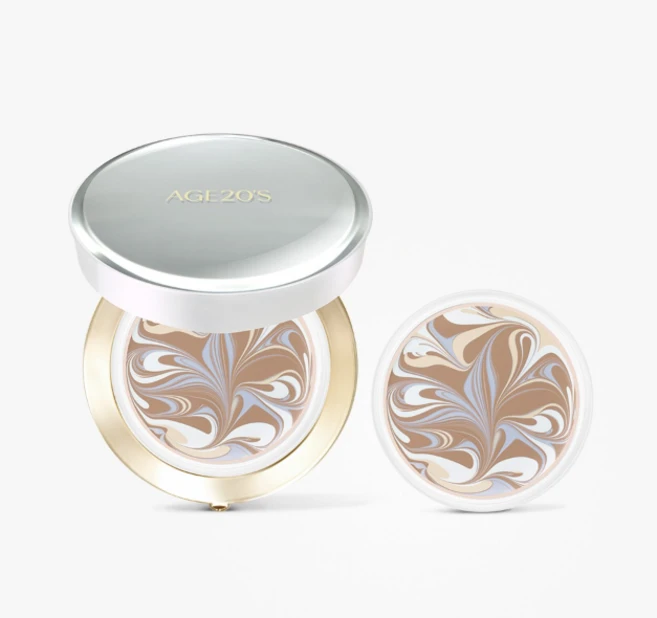 AGE 20'S 에이지투웨니스 시그니처 에센스 커버 팩트 롱 스테이 14g * 2, 1개, 21 라이트 베이지 - 쿠팡