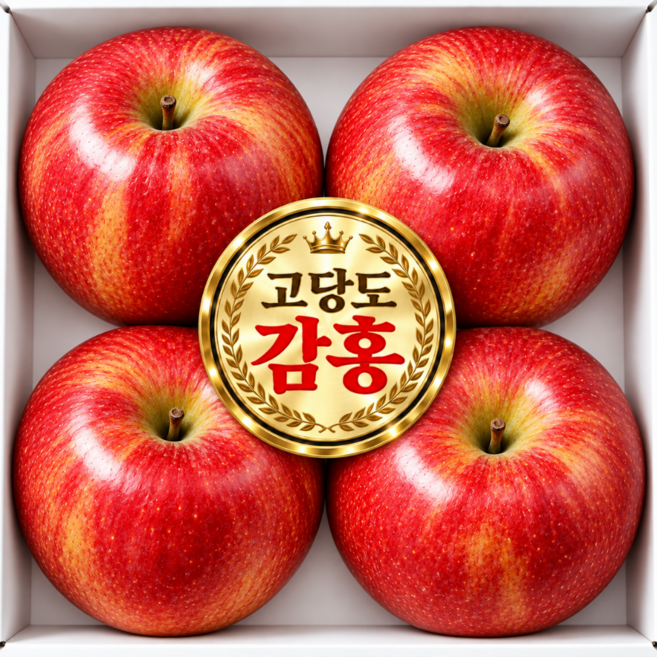 [호텔납품] S급정품 명품농가 초고당도 프리미엄 감홍사과, 1박스, 2kg (로얄중소)