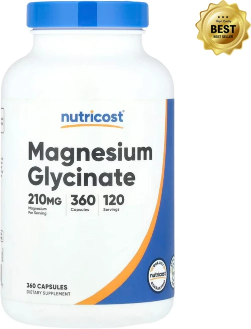 뉴트리코스트 마그네슘 글리시네이트 210mg 캡슐 360정 / 해외직구 미국정품, 1개 - 쿠팡