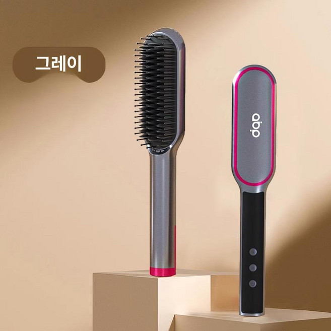 머리빗 귀사문석 자장 잼무브 에너지 헤어 회색 브러쉬, 1개, 그레이