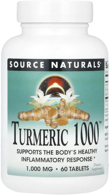 소스 내추럴스 터메릭 1000™ 1000mg 60정, 소스 내추럴스 터메릭 1000™ ..., 1개 - 쿠팡
